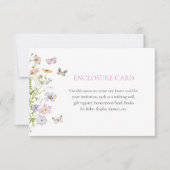 Wildblumen und Schmetterlingskarte Einladung (Vorderseite)