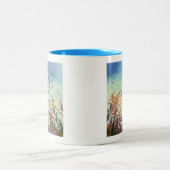 Wildblumen und Stars Zweifarbige Tasse (Mittel)