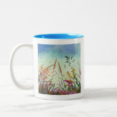 Wildblumen und Stars Zweifarbige Tasse (Links)