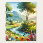 Wildblumen und Strom im Frühlingstal Planer (Vorderseite)