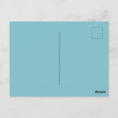 Wildblumen und Strom im Frühlingstal Postkarte (Rückseite)