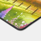 Wildblumen und Strom im Frühlingstal Schreibtischunterlage (Ecke)