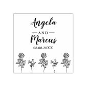 Wildblumen- und Twigs-Hochzeit Gummistempel (Prägung)