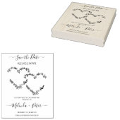 Wildblumen und Twigs Two Heart for Wedding Gummistempel (Stempel)