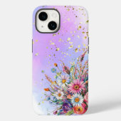 Wildblumen und weiche Pastelltöne Case-Mate iPhone Hülle (Rückseite)