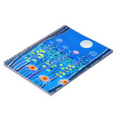 Wildblumen unter Vollmond Notizblock (Linke Seite)