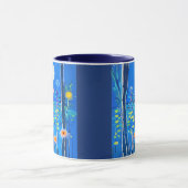Wildblumen unter Vollmond Tasse (Zentrum)