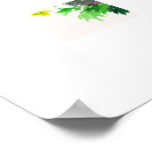 Wildblumen verbreiten Freundlichkeit  Poster (Ecke)