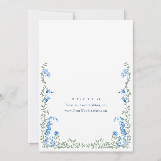 Wildblumen-VEREINBARUNGSPARTEI Einladung (Rückseite)