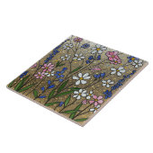 Wildblumen verklebte Glastäuschung Fliese (Seite)