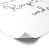 Wildblumen verließ Ihre Rezeptkarte hier Poster (Ecke)