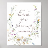 Wildblumen Vielen Dank für Ihr Interesse an der Un Poster (Vorne)