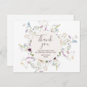 Wildblumen Vielen Dank für Ihre Karte (Vorne/Hinten)