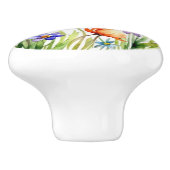 Wildblumen vier keramikknauf (Seitenansicht)