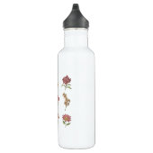 Wildblumen Vintage Blume Botanische Edelstahlflasche (Rechts)