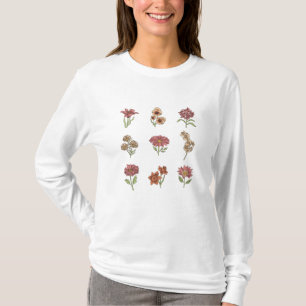 Wildblumen Vintage Blume Botanische T-Shirt