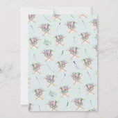 Wildblumen Virtual Baby oder Brautparty per Mail Einladung (Rückseite)