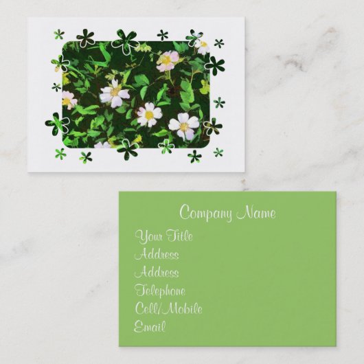 WILDBLUMEN VISITENKARTE (Vorne/Hinten)