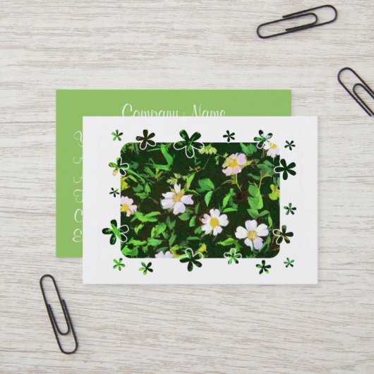 WILDBLUMEN VISITENKARTE (Vorderseite/Rückseite Beispiel)