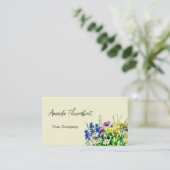 Wildblumen-Visitenkarte Visitenkarte (Stehend Vorderseite)