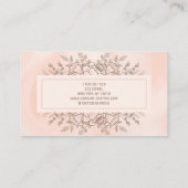 Wildblumen-Visitenkarte Visitenkarte (Rückseite)