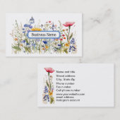 Wildblumen-Visitenkarte Visitenkarte (Vorne/Hinten)