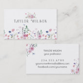 Wildblumen-Visitenkarte Visitenkarte (Vorne/Hinten)