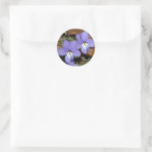 Wildblumen Vögel-Foot Violet III Geschenke und Bek Runder Aufkleber (Tasche)