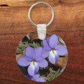 Wildblumen Vögel-Foot Violet III Geschenke und Bek Schlüsselanhänger (Vorderseite)