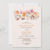 Wildblumen von Boho Einladung (Vorderseite)