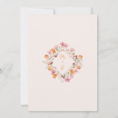 Wildblumen von Boho Einladung (Rückseite)