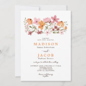 Wildblumen von Boho Einladung (Vorderseite)