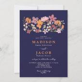 Wildblumen von Boho Einladung (Vorderseite)