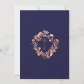 Wildblumen von Boho Einladung (Rückseite)