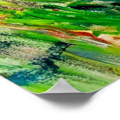 Wildblumen von Cliff Impressionist Coastline Poster (Ecke)