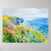 Wildblumen von Cliff Impressionist Coastline Poster (Vorne)