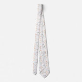 Wildblumen von Singles, die auf Stämmen schweben Krawatte (Rückseite)