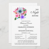 Wildblumen Vor dem Probe Einladung (Vorne/Hinten)