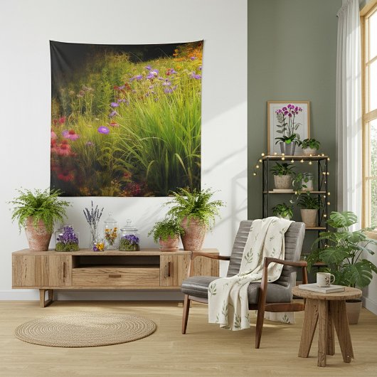 Wildblumen Wandteppich