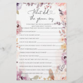 Wildblumen Was hat der Bräutigam Brautparty gesagt (Vorderseite)