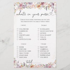 Wildblumen, was in Ihrem Geldbörsenspiel ist