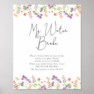 Wildblumen Wasserbruch Poster