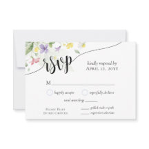 Wildblumen Wasserfarbe Abendessen Auswahl Blaue Ho