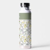 Wildblumen-Wasserfarbe Botanischer Name Trinkflasche (Links)