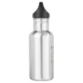 Wildblumen Wasserfarbe Edelstahlflasche (Links)