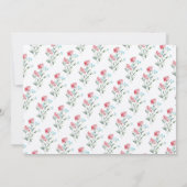 Wildblumen Wasserfarbe Save the Date (Rückseite)