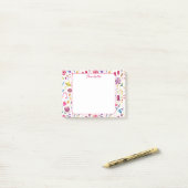Wildblumen-Wasserfarben-Blumen-Personalized Post-it Klebezettel (Auf Schreibtisch)