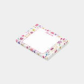 Wildblumen-Wasserfarben-Blumen-Personalized Post-it Klebezettel (angewinkelt)