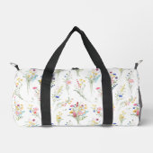 Wildblumen-Wasserfarben-Blumenmuster Duffle Bag (Vorderseite)
