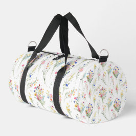 Wildblumen-Wasserfarben-Blumenmuster Duffle Bag